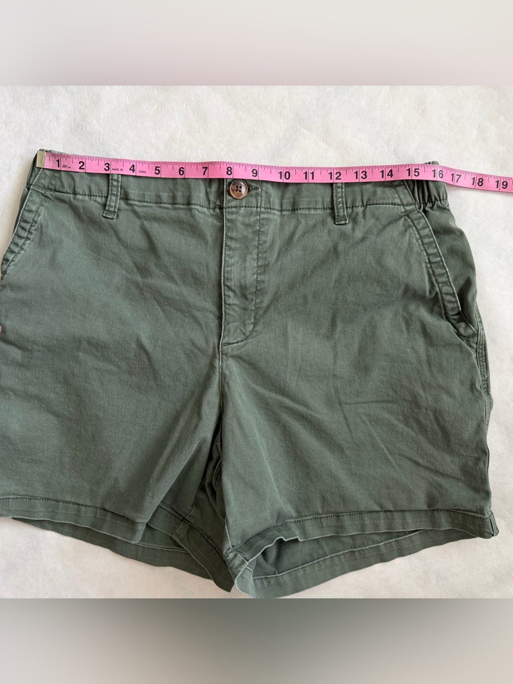 Old Navy Everyday Elasticized Back Waistband Large Chino Shorts Comfy Preppy F - Picture 8 of 14